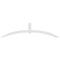 Ekena Millwork Archdale Architectural Grade PVC Gable Bracket, 96"W x 24"H x 4"D x 4"F, 6/12 Pitch GBP096X24X0404ARC00 - alternate 4
